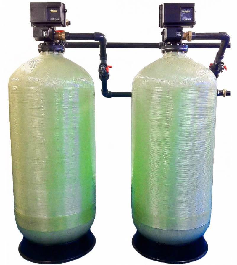 Large water softeners duplex